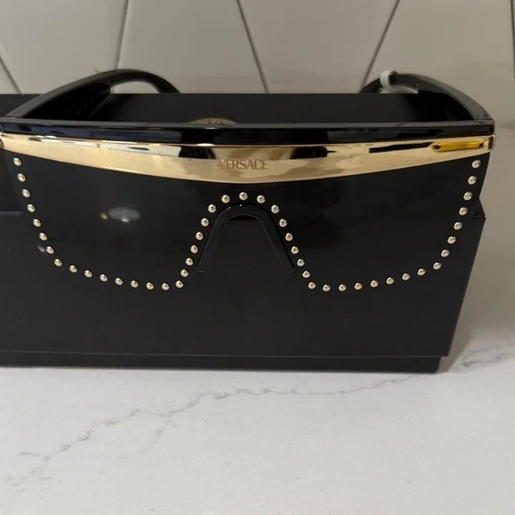 Versace | Accessories | Versace Black Sunglasses Nib | Poshmark display picture 1